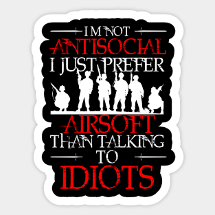 Airsoft Antisocial Club Sticker